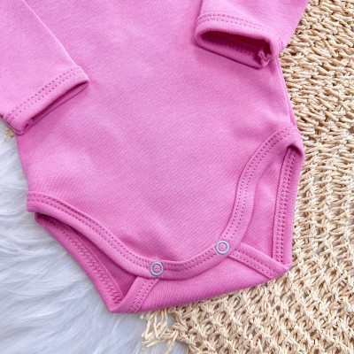 Conj. Body e Calça 100% Algodão Egípcio com Proteção UV50+ - Rose